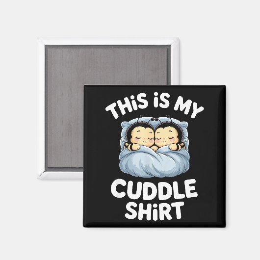 Cute Sleeng Bee This Is My Cuddle  マグネット (正面/裏面)