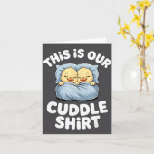 Cute Sleeng Ducks This Is Our Cuddle カード (黄色い花)