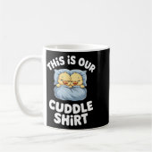 Cute Sleeng Ducks This Is Our Cuddle コーヒーマグカップ (左)