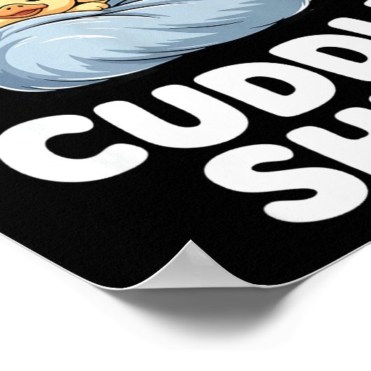 Cute Sleeng Ducks This Is Our Cuddle  ポスター (角)