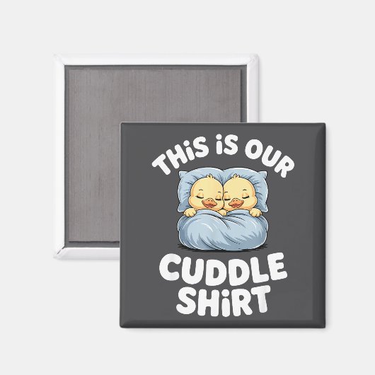 Cute Sleeng Ducks This Is Our Cuddle  マグネット (正面/裏面)