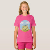  Cute Sleeping Baby Dinosaur Kids T-Shirt Tシャツ (正面フル)