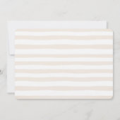 Cute Sleeping Baby Doe Baby Shower 招待状 (裏面)