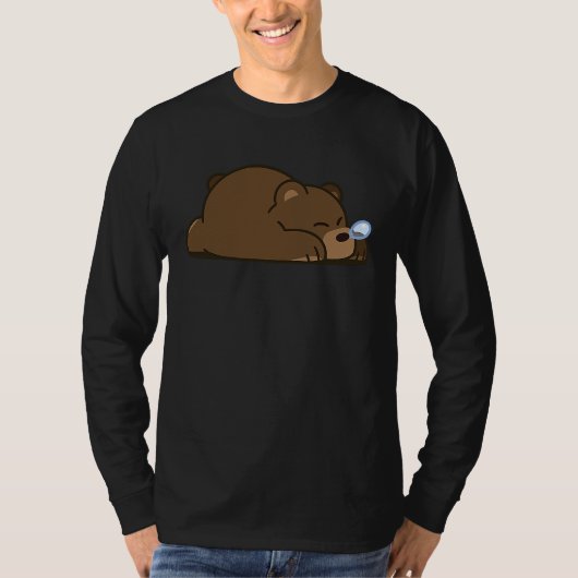 Cute Sleeping Bear Tシャツ (正面)