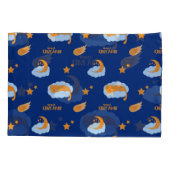 Cute sleeping cat on a cloud, sweet dreams pillow 枕カバー (裏面)