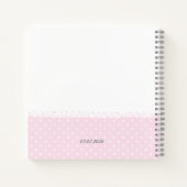 Cute Sleeping Doe Baby Shower Guest Book ノートブック (裏面)