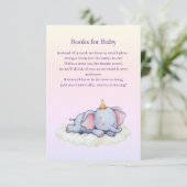 Cute Sleeping Elephant Baby Shower Enclosure Card エンクロージャーカード (スタンド正面)