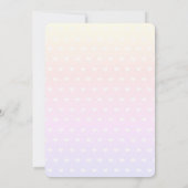 Cute Sleeping Elephant Baby Shower Invitation 招待状 (裏面)