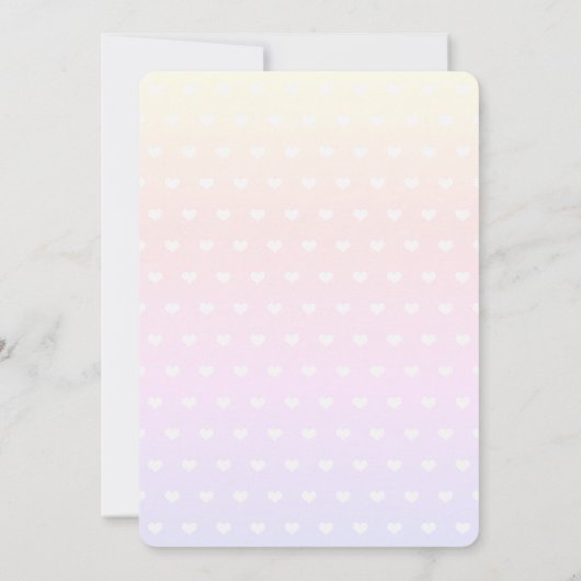 Cute Sleeping Elephant Baby Shower Invitation 招待状 (裏面)