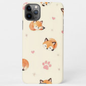 Cute Sleeping Fox Pattern Phone Case iPhoneケース (裏面)