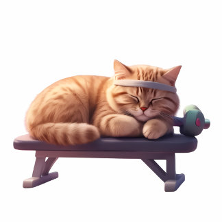 Cute Sleeping Gym Kitten Coffee Mug コーヒーマグカップ