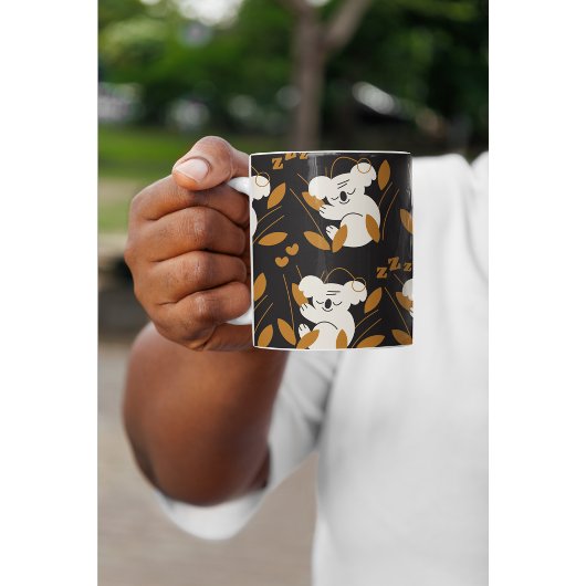 Cute Sleeping Koala Mug – Cozy Minimalist Animal  コーヒーマグカップ