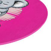 Cute Sleeping Koala “Nope” Funny Cartoon カッティングボード (角)