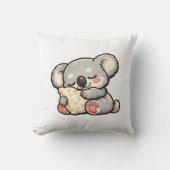 Cute Sleeping Koala with Pillow クッション (正面)