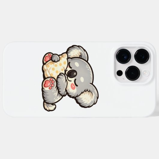 Cute Sleeping Koala with Pillow Case-Mate iPhoneケース (裏面 (横))