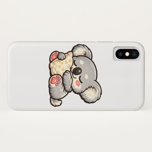 Cute Sleeping Koala with Pillow Case-Mate iPhoneケース (裏面(横))