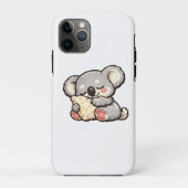 Cute Sleeping Koala with Pillow Case-Mate iPhoneケース (裏面)