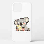 Cute Sleeping Koala with Pillow Case-Mate iPhoneケース (裏面)