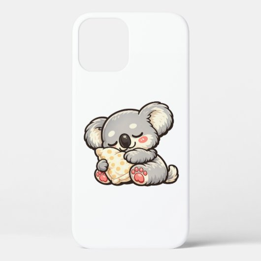 Cute Sleeping Koala with Pillow Case-Mate iPhoneケース (裏面)