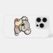 Cute Sleeping Koala with Pillow iPhoneケース (裏面横)