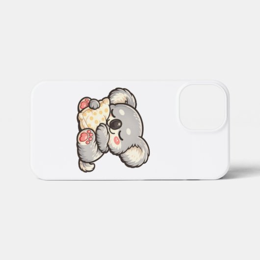 Cute Sleeping Koala with Pillow iPhoneケース (裏面横)