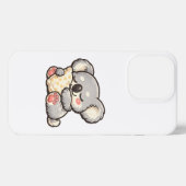 Cute Sleeping Koala with Pillow iPhoneケース (裏面横)