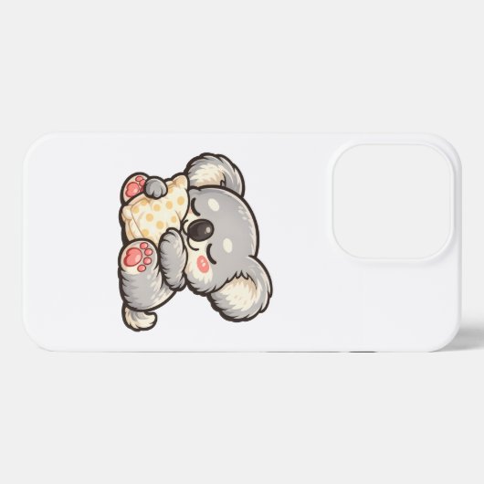 Cute Sleeping Koala with Pillow iPhoneケース (裏面横)