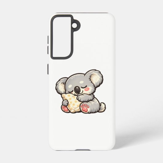 Cute Sleeping Koala with Pillow Samsung Galaxyケース (裏面)