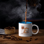 Cute Sleeping Orange Cat Coffee Mug funny orange マグカップ