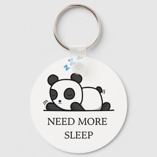 Cute Sleeping Panda Keychain キーホルダー (正面)