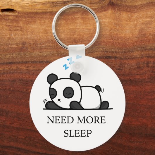 Cute Sleeping Panda Keychain キーホルダー (正面)
