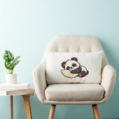 Cute Sleeping Panda with Pillow ランバークッション (椅子)
