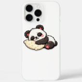 Cute Sleeping Panda with Pillow Case-Mate iPhoneケース (裏面)