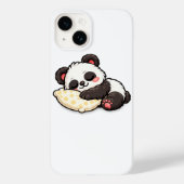 Cute Sleeping Panda with Pillow Case-Mate iPhoneケース (裏面)