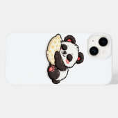 Cute Sleeping Panda with Pillow Case-Mate iPhoneケース (裏面 (横))
