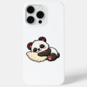Cute Sleeping Panda with Pillow Case-Mate iPhoneケース (裏面)