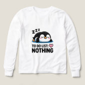 cute sleeping penguin, to do list nothing (デザイン正面)