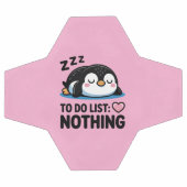 cute sleeping penguin, to do list nothing サッカーボール (フラット)
