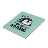 cute sleeping penguin, to do list nothing タイル (側面)