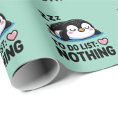 cute sleeping penguin, to do list nothing ラッピングペーパー (ロールコーナー)