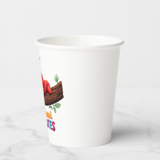 Cute Sleeping Strawberry – 8oz Paper Cup 紙コップ (左)
