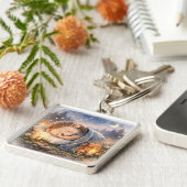 Cute Sleeping Woodland Hedgehog キーホルダー (側面)