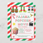 Cute Sleepover Birthday Party Invitation for Kids  招待状 (正面/裏面)