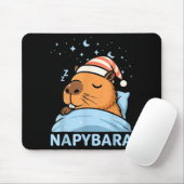 Cute Sleepy Capybara Funny Napybara Pajamas マウスパッド (マウス)