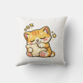 Cute Sleepy Cat Pillow クッション (裏面)