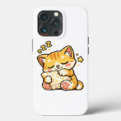 Cute Sleepy Cat Pillow Case-Mate iPhoneケース (裏面)
