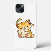 Cute Sleepy Cat Pillow Case-Mate iPhoneケース (裏面)