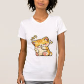Cute Sleepy Cat Pillow Tシャツ (正面)
