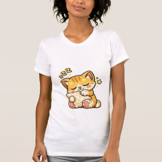 Cute Sleepy Cat Pillow Tシャツ
