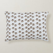 Cute Sleepy Owl Pattern Throw Pillow アクセントクッション (正面)
